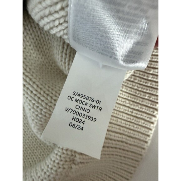 GAP Kids Boys Medium Pullover Cable Knit Fishermans Sweater Cream Beige - Picture 8 of 10